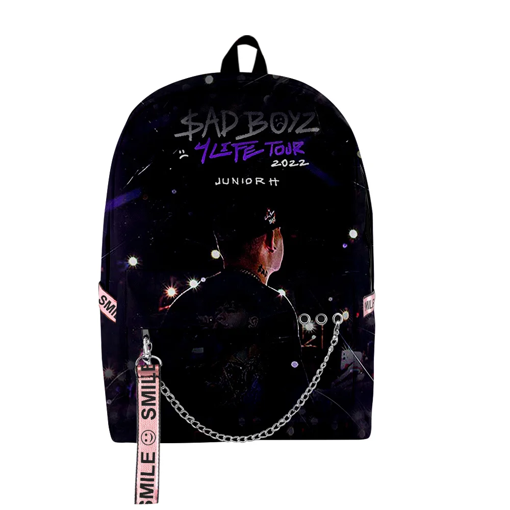 

Hip Hop Popular Funny Pop Singer Junior H 3D Print School Bags Unisex Oxford Waterproof Notebook multifunction Travel Backpacks