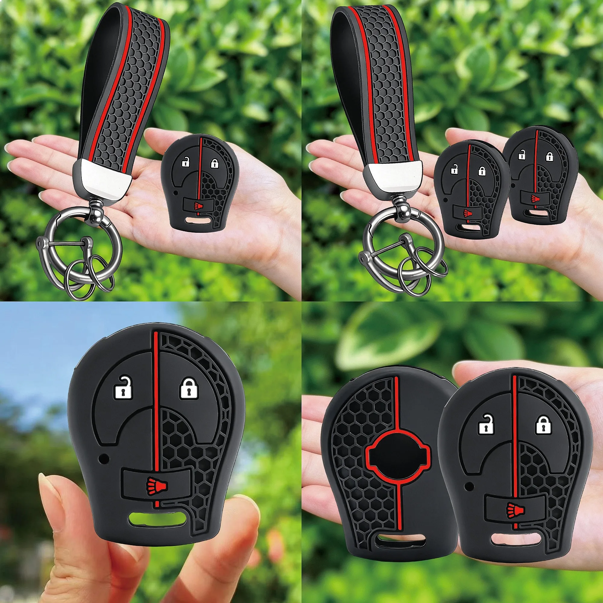 Silicone Keychain Car Key Case Cover For Nissan Tiida Terrano Pathfinder Rogue Maxima Altima Sentra Juke Micra Qashqai March
