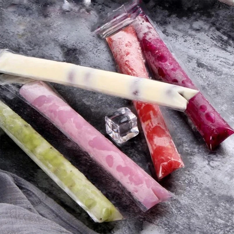 Disposable Ice Popsicle Mold Bagsice Cream DIY Self-styled Bag Tools   Pack cream Mould  Freezer  s 50 Pcs