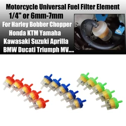 Motorcycle 5 Pcs Engine Carb Oil Liquid Fuel Filter Oil Filter Gas Petrol Filters For KTM Honda Suzuki Kawasaki Etc