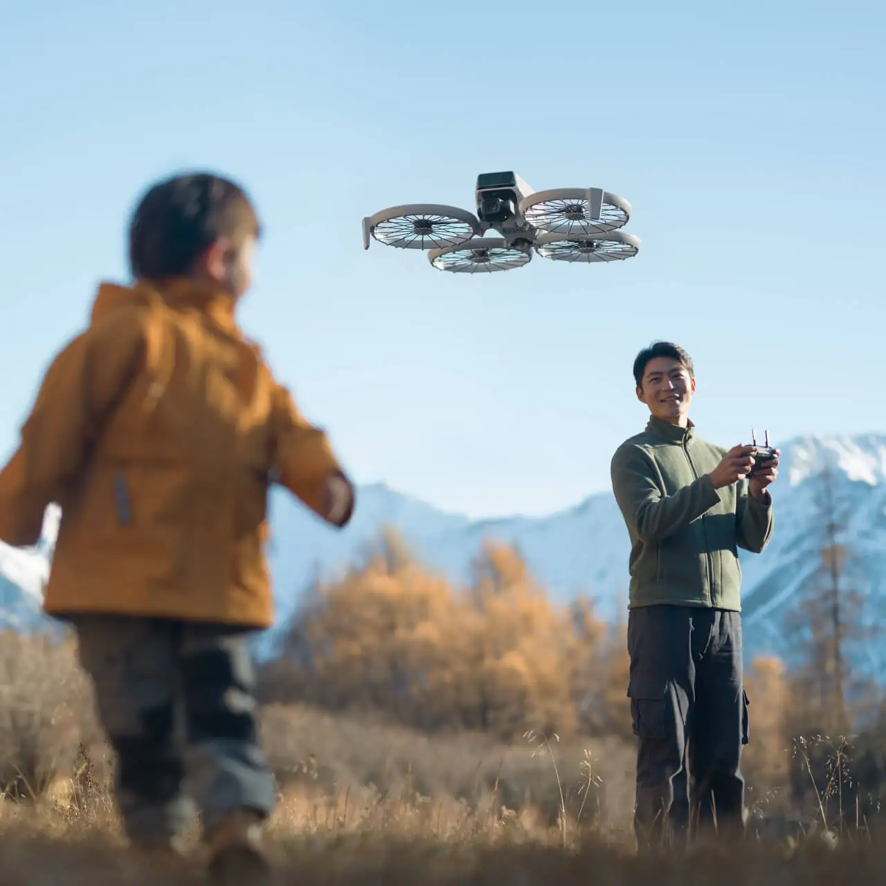 DJI Flip Drone Camera (RC-2) 4K Lightweight 3-Axis Carrycot Stabilization 13km Video Transmission Palm Takeoff Auto Return C0