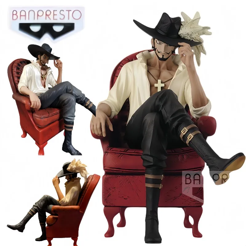Figuras de Acción Banpresto Creator X Creator Dracule Mihawk, Modelo de Anime One Piece, Decoración de Cumpleaños, Colección, Regalo