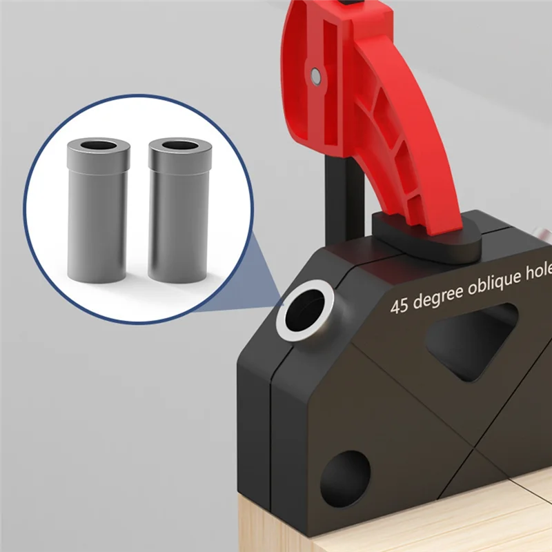 

ABPQ-45 Degree Oblique Hole Punch Locator Woodworking Drilling Locator Punching Assistant Positioning Woodworking Tools 8.0Mm Du