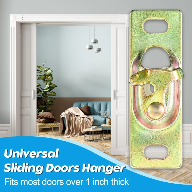 1 Set Sliding Door Hanger Roller Plate and Pivot Wrench RV or Pocket Door Hardware Repair with Sliding Door Rollers