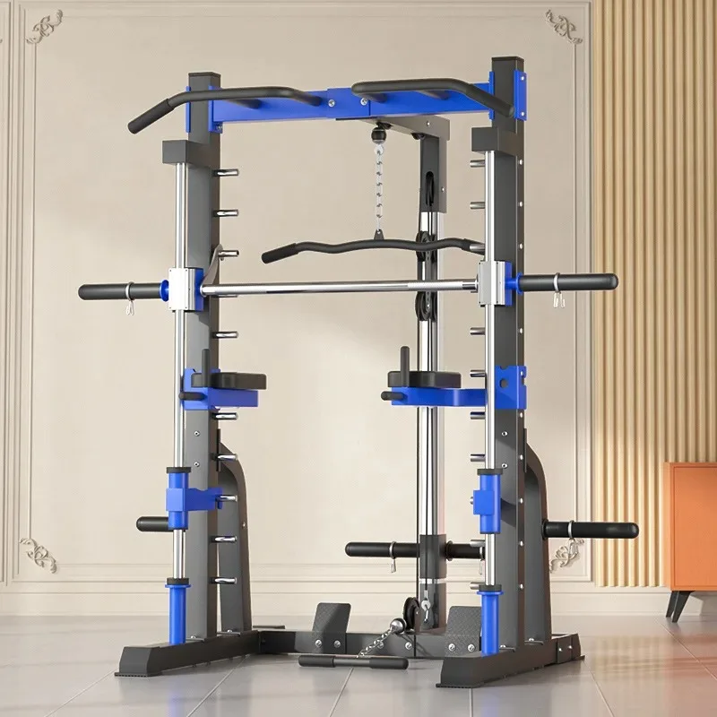 【Hot】Multi-functional home comprehensive training equipment gantry frame bird squat bench press frame Integrated Fitness