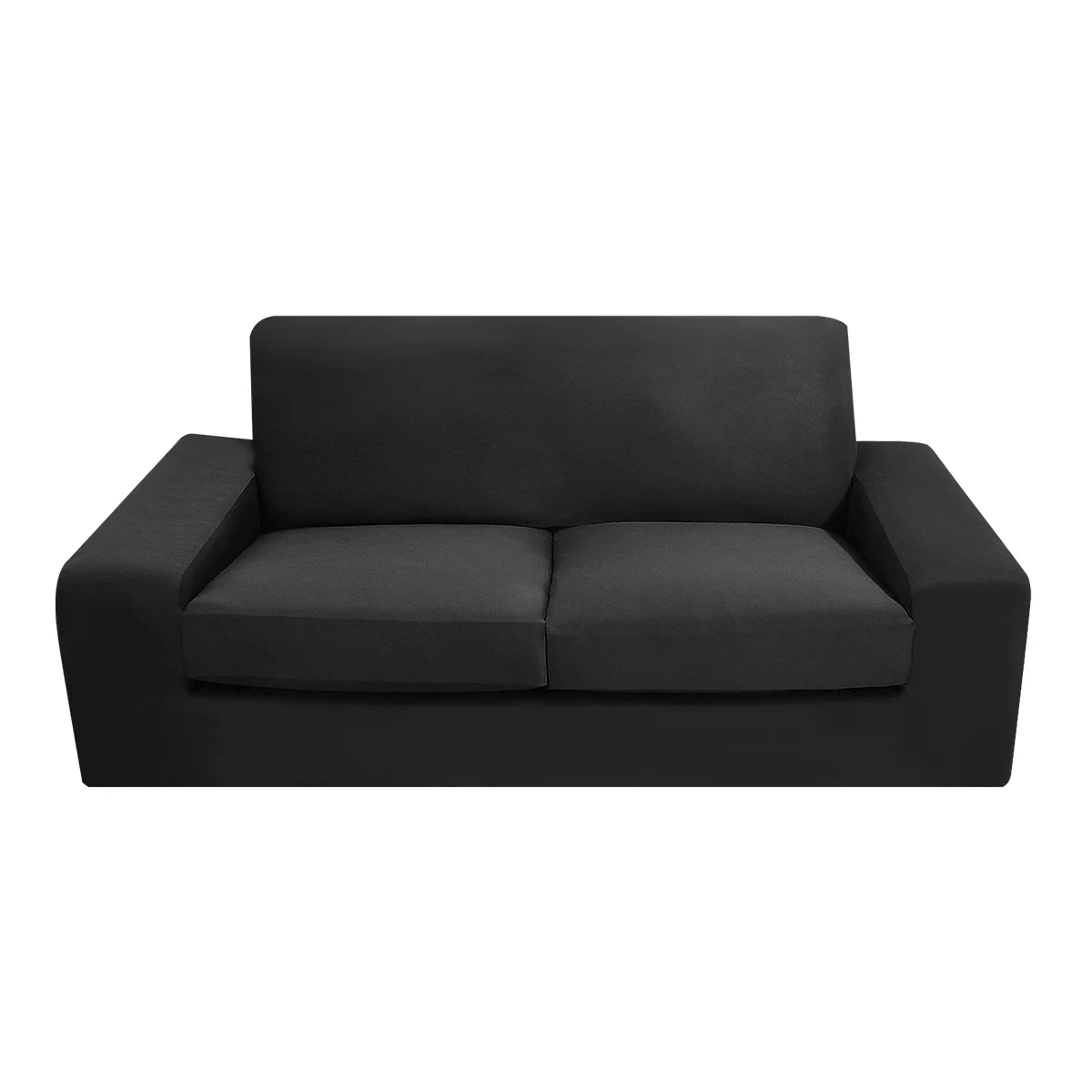 

1Pcs Black Elastic Sofa Cover Anti-Slip Stretch Slipcover Sofa Protector Perfect for Pets Kids Homes Slipcover Set