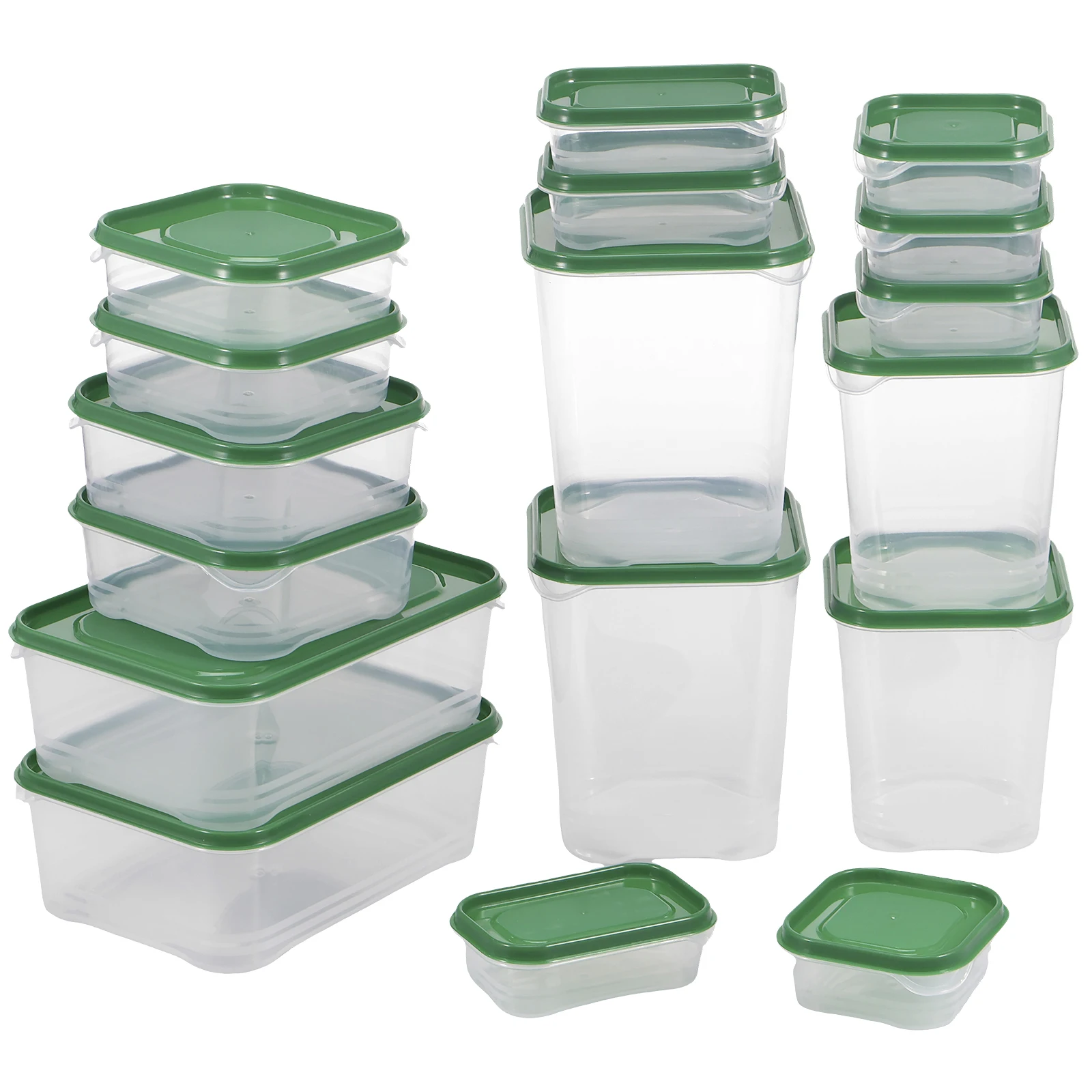 

17Pcs Food Storage Container with Lids Stackable Food Storage Box Clear Meal Prep Containers Food Grade Food Storage Bowls