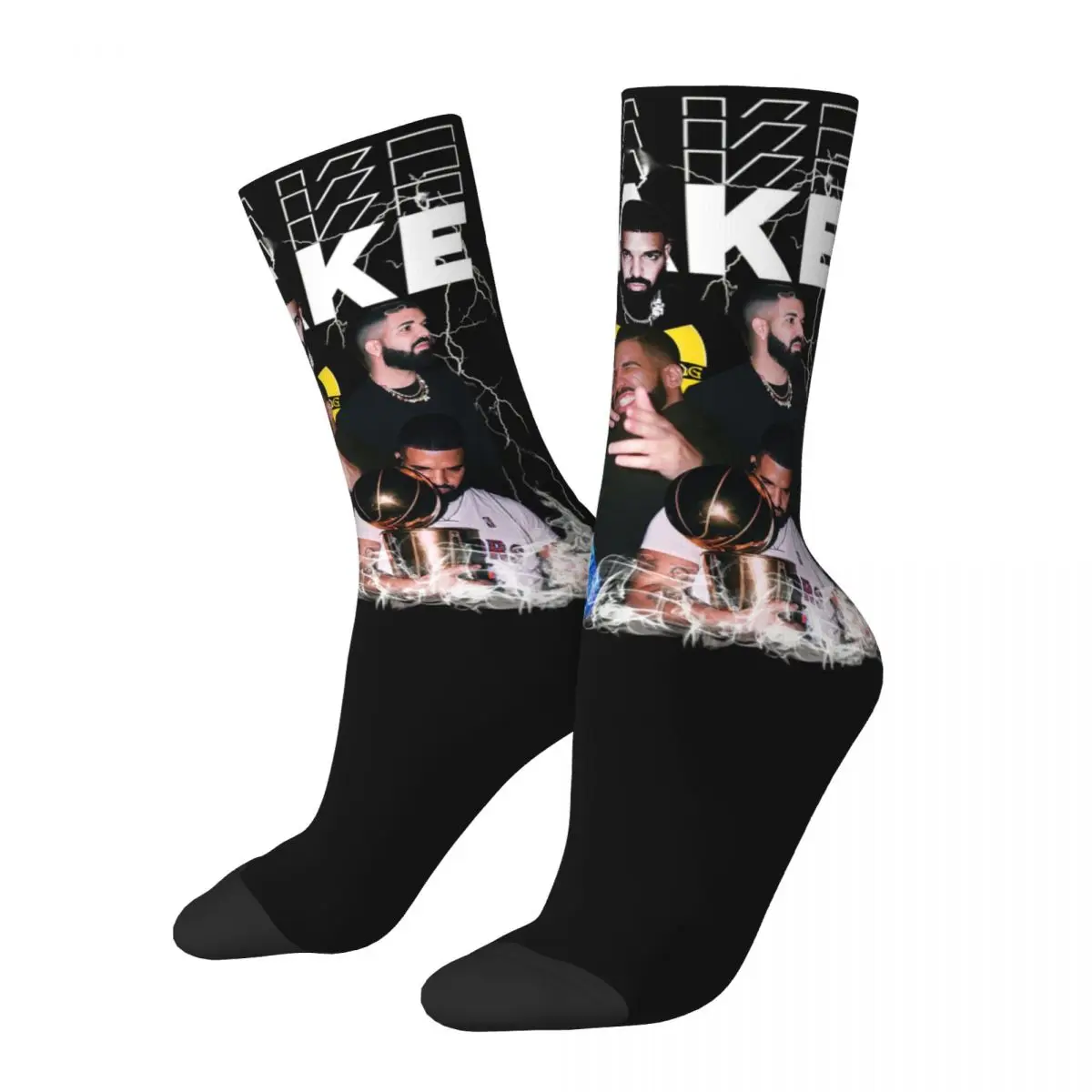 Vintage Drizzy Drake Bootleg Mittels ocken für Frauen Männer Accessoires die ganze Saison Hip Hop Rapper süße lange Socken atmungsaktiv