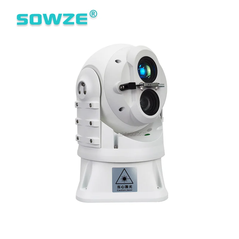 I Shape Yacht Mounted PTZ Camera With Long Range Laser IR Night Vision Support Lan Login In