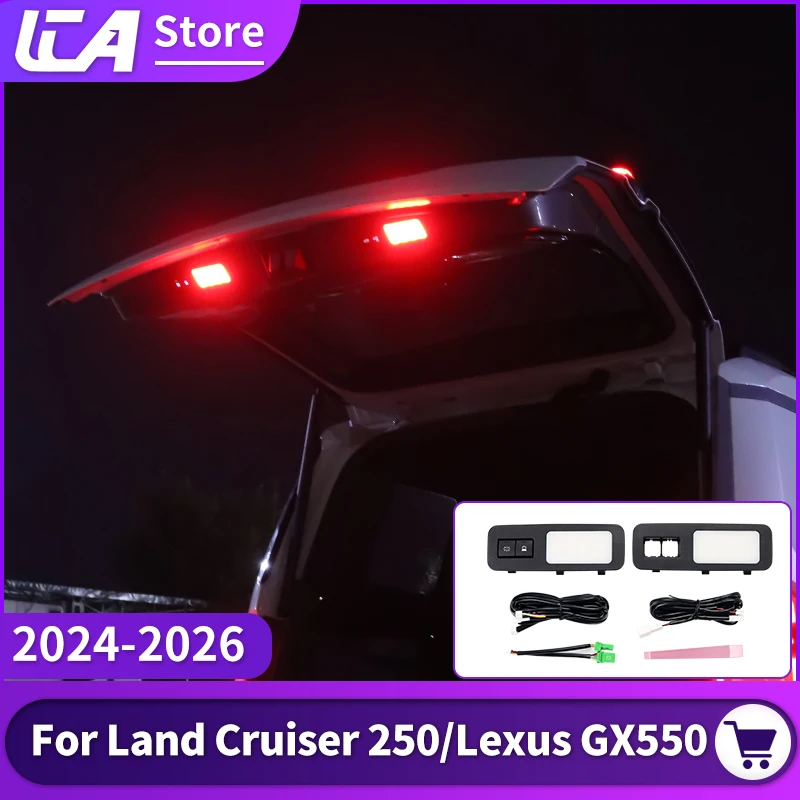 

Для Toyota Land Cruiser 250 2024 2025 Prado LC250 1958 Lexus GX 550 сигнальная лампа задней двери освещение багажника, обновленные аксессуары
