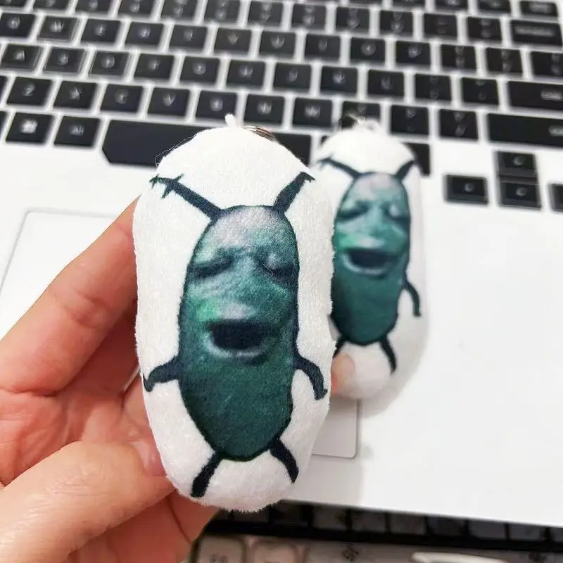 Zauroczony Plankton Pluszak Nowy Kreatywny Piszczący Wisiorek Śmieszny Meme Zawieszka do Torby Gadżet Głosowy Pluszak Breloczek плюшевый брелок