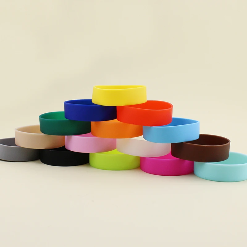 70MM Silicone Cup Bottom Cover Coaster Sleeve Water Cup Cover Anti-skid Silicone Cup Coaster Bottle Cover
