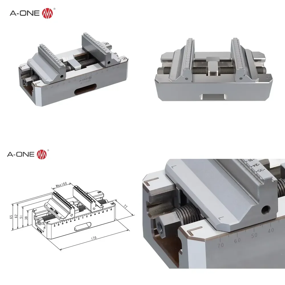 

5 Axis Double Action Self Centering Vise CNC Integrated Clamping Vise