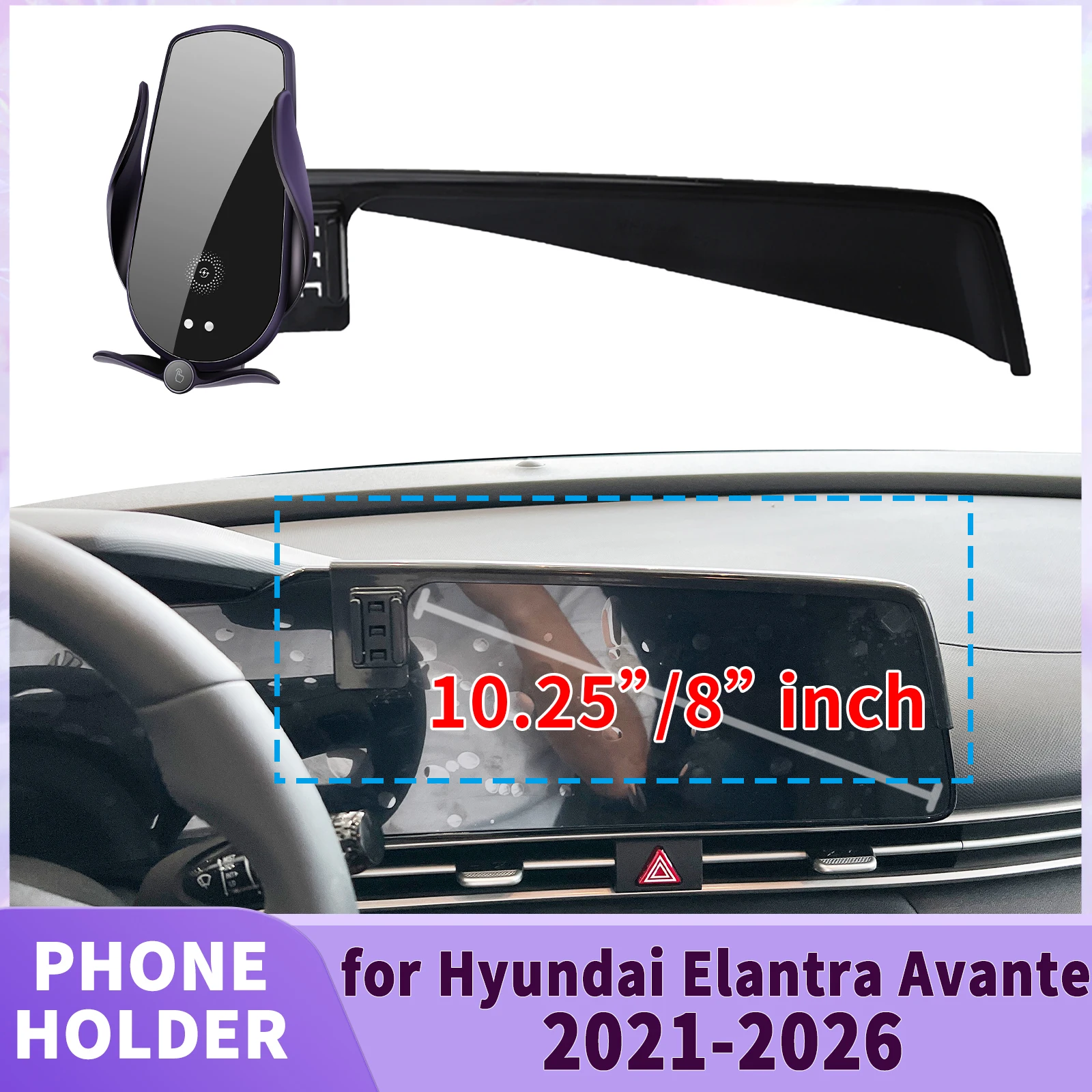

fit for Hyundai Elantra Avante 2021-2026 N Line CN7 Screen Base Phone Holder Mount ​​ Secure Clip Car​​ accessoires