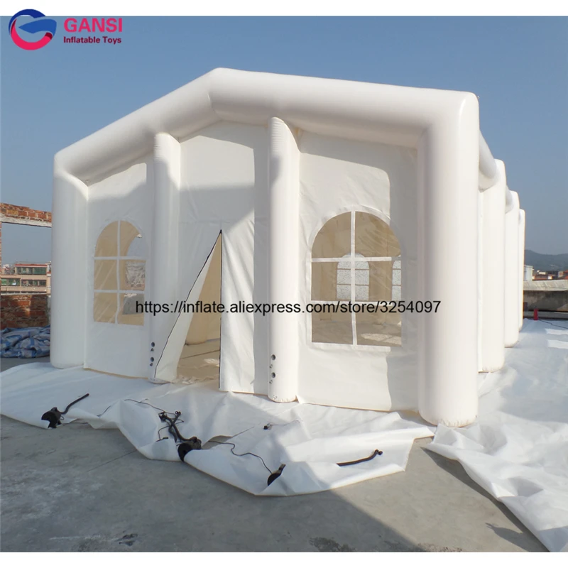 2024 White Color Oxford Fabric Made Giant Wedding Air Structure Inflatable Party Tent For Sale Inflatable PVC Wedding Tents