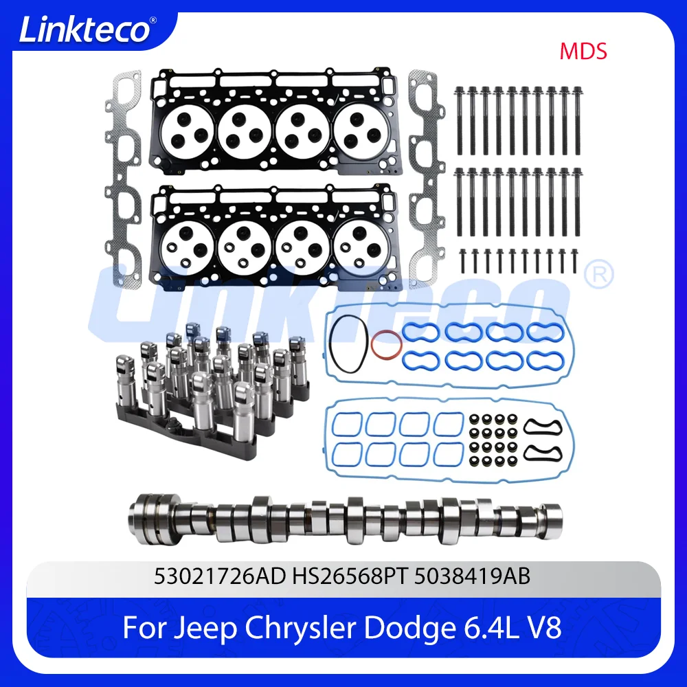 

Engine Parts MDS Lifters Camshaft Head Gasket BoltsKit Fit 6.4 L V8 Hemi For Dodge RAM Challenger Jeep Chrysler 300 HS26568PT