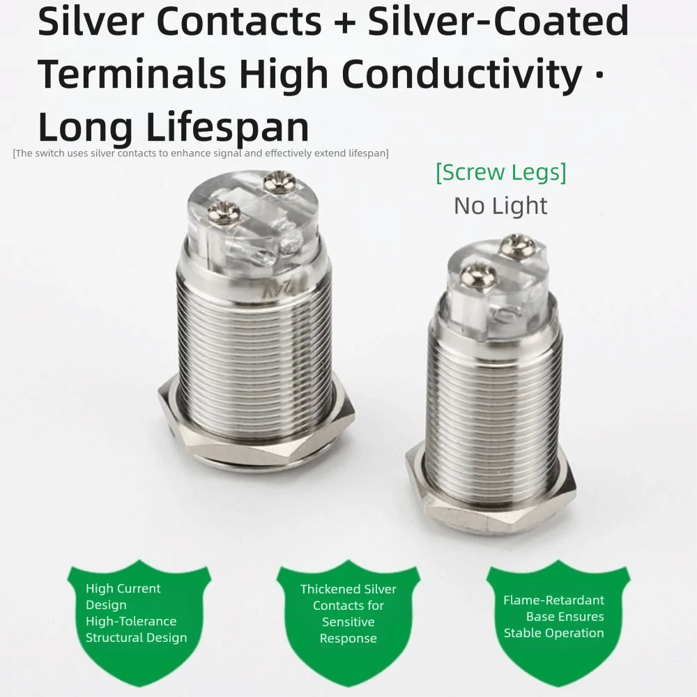 

Новый металлический зуммер 16 мм, 12 В, 24 В, звуковой сигнал из нержавеющей стали, звуковой и световой сигнал с высоким децибелом DB