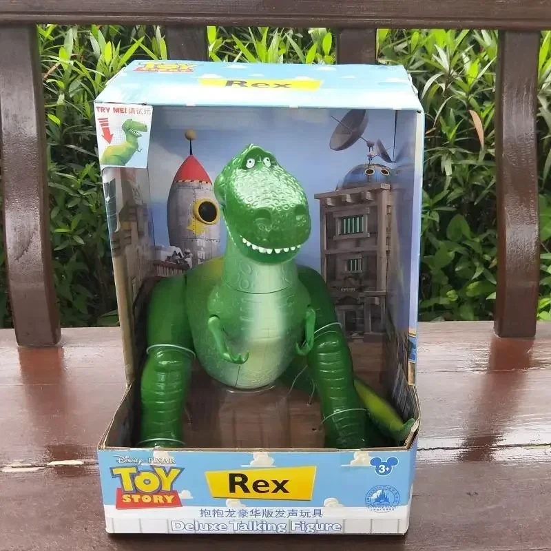 

New Disney Toy Story 4 Figure Cute Rex The Green Dinosaur Model Dolls Children Christmas Gift Figurine Legs Can Move Collection