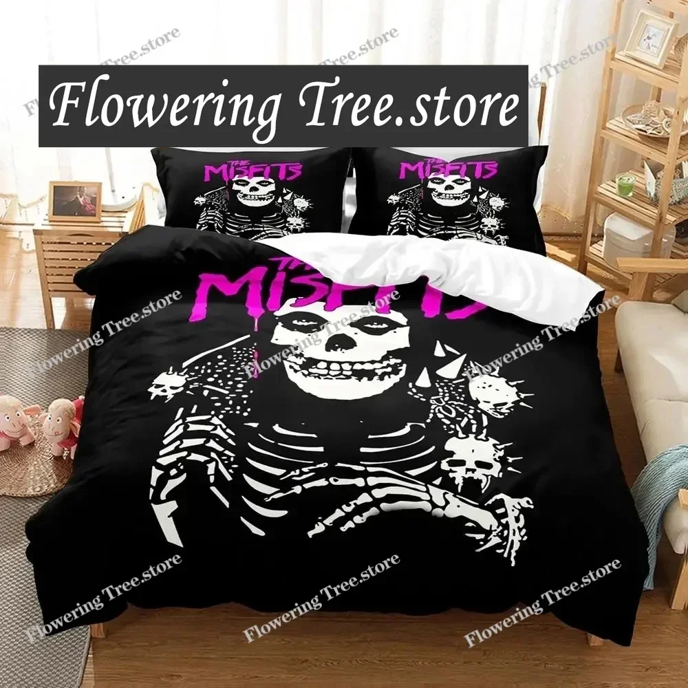 

New The Misfits Glenn Danzig Bedding Set Single Twin Full Queen King Size Bed Set Aldult Kid Bedroom Duvetcover Sets 3D skull