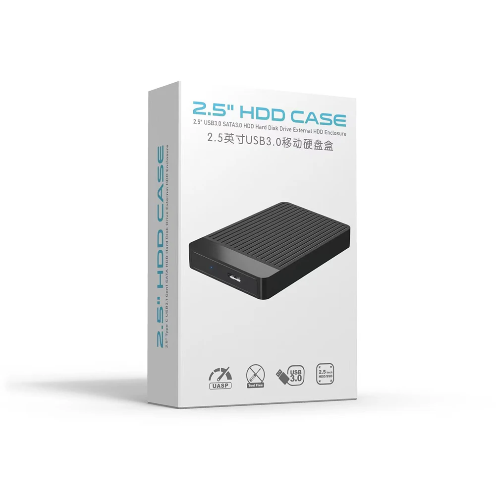 2.5inch SSD Case External hd Case Hard Drive Enclosure SATA to USB Hard Disk External USB3.0 Mobile Box for 7mm/9.5mm SSD Disk