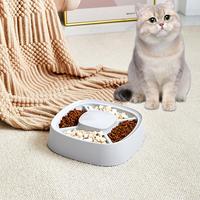 Slow Feeder Cat Bowl Spill Proof Higher Edges Slow Bowl Pet Slow Feeder Cat Puzzle Feeder Safe Prevents Overeating Puppy