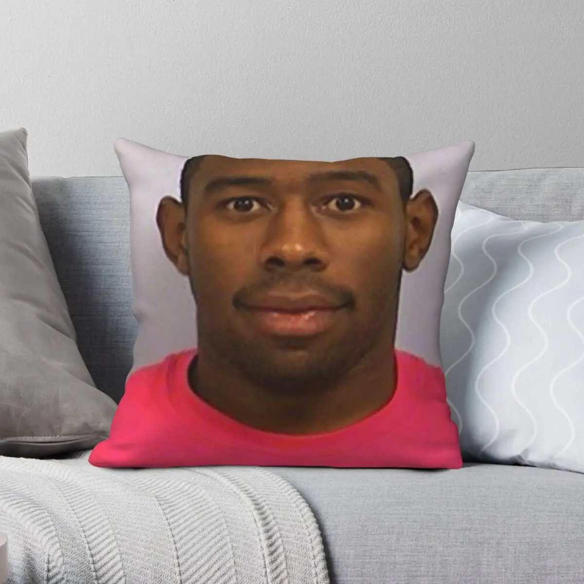 Tyler, The Creator Mugshot Square Pillowcase Polyester Linen Velvet Printed Zip Decor Pillow Case Sofa Seater Cushion Case