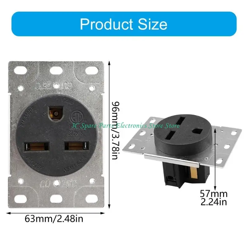 SZ RM 630DF 30AMP 250V NEMA 6 30R Outlet Receptacle