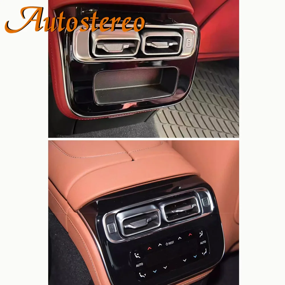 For Mercedes Benz GLE C Class S Class EQE EQS Rear Air Conditional Panel W206 C260L Car Rear Air Vent Control Modificate Climate