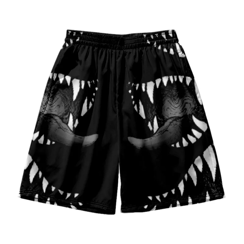 Verão correndo esportes surfing shorts homem banho preto dragão impressão calções de natação troncos praia board shorts