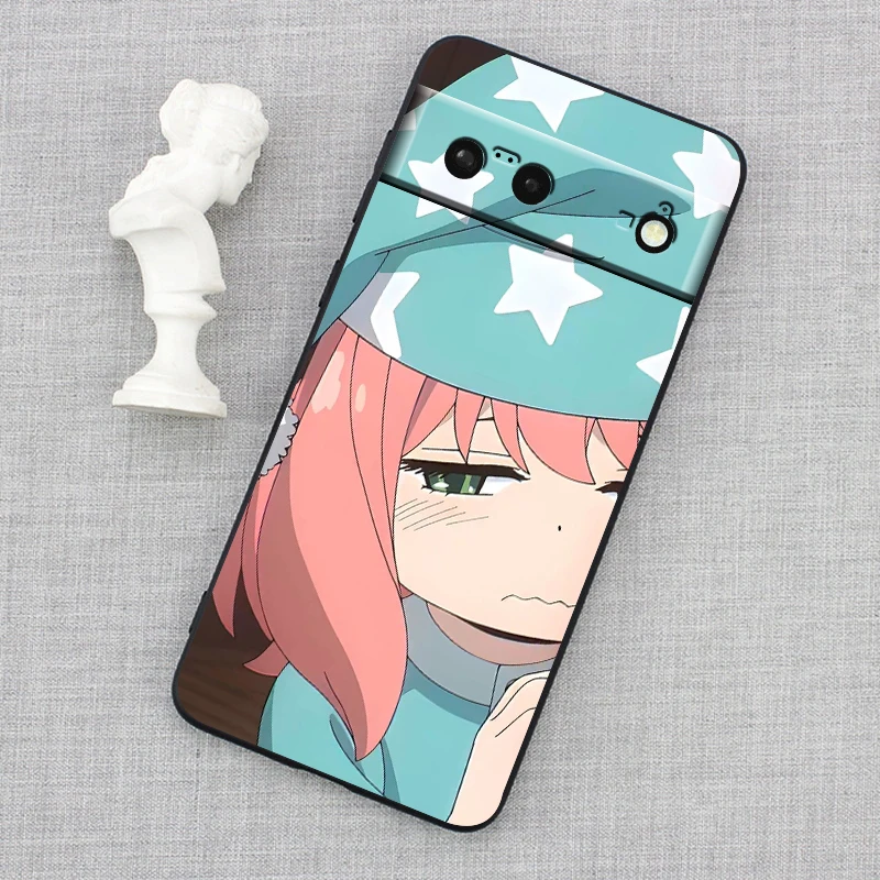 جراب سيليكون أسود لجوجل بيكسل 9 8 7a 7 6a 6 5a 5 4 4a xl