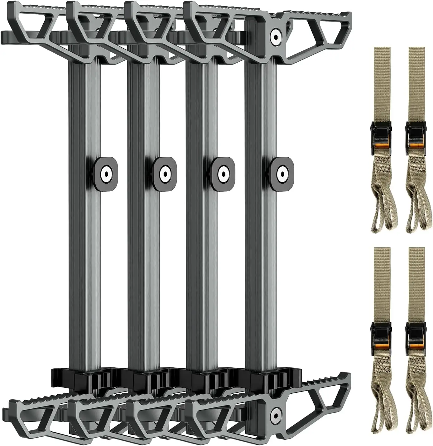 

Lightweight Aluminum Climbing Sticks for Hunting, Collapsible Non-Slip Steps with Straps for Tree Stands