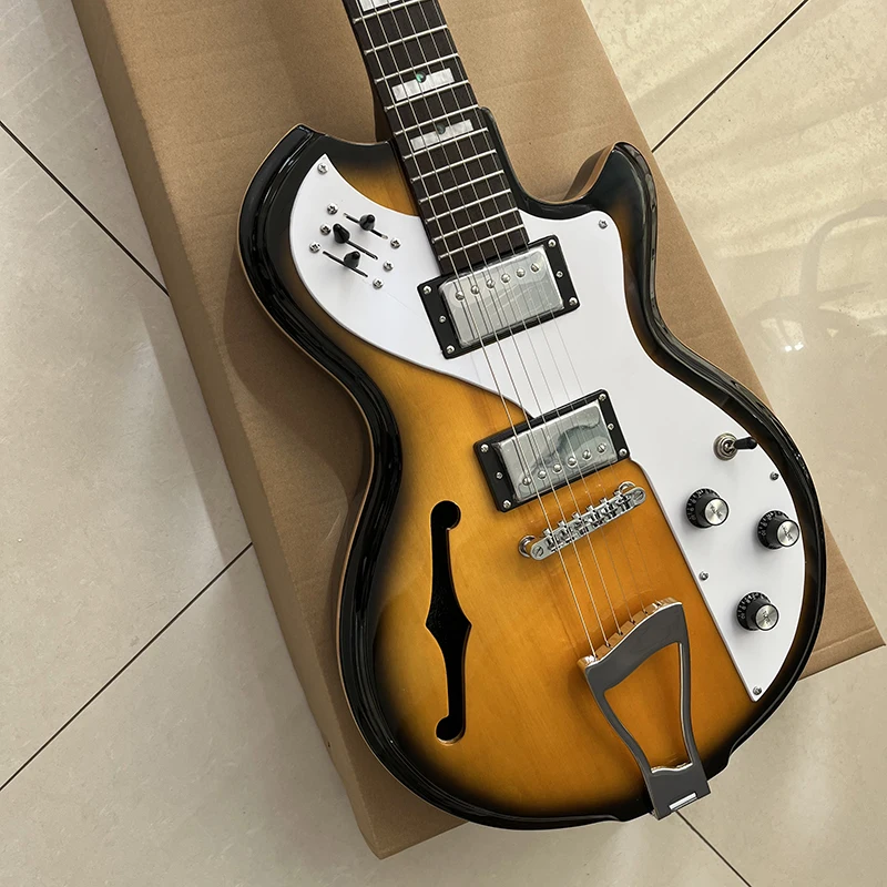 Classic luxury electric guitar, exquisite craftsmanship, professional quality guitar, free delivery to home.