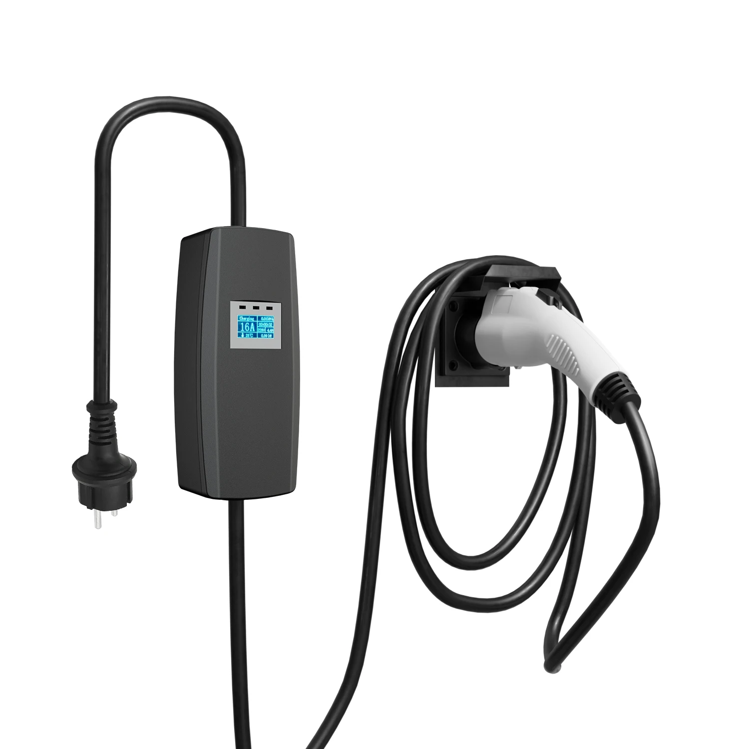 Khons American Standard type1customized TPE cable smart 3.5kw portable ev charger 16a 3.5kw ev charger