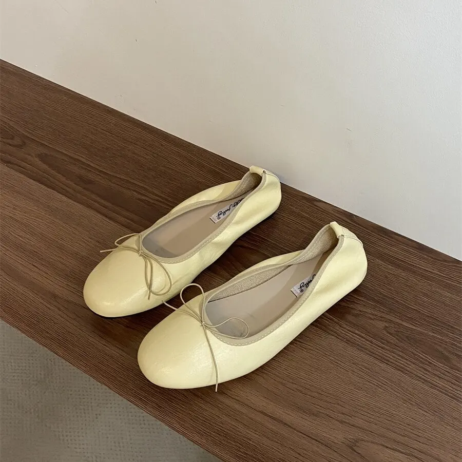 Bailamos Women Flat Heel Shoes Female Flats casual Ballet Dancing Shoes Foldable Sole Boat Shoes Summer Slip On Slipper Mules Sl