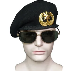 Beret Male Wool Military Security Hat British Jitterbug Dance Hat Militar Accesorios Cap Female Wool Beanie Berets Femme