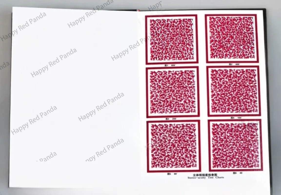 Comprehensive Visual Test Charts | Multi Stereo Vision Test Book | Optometry RDS Tester