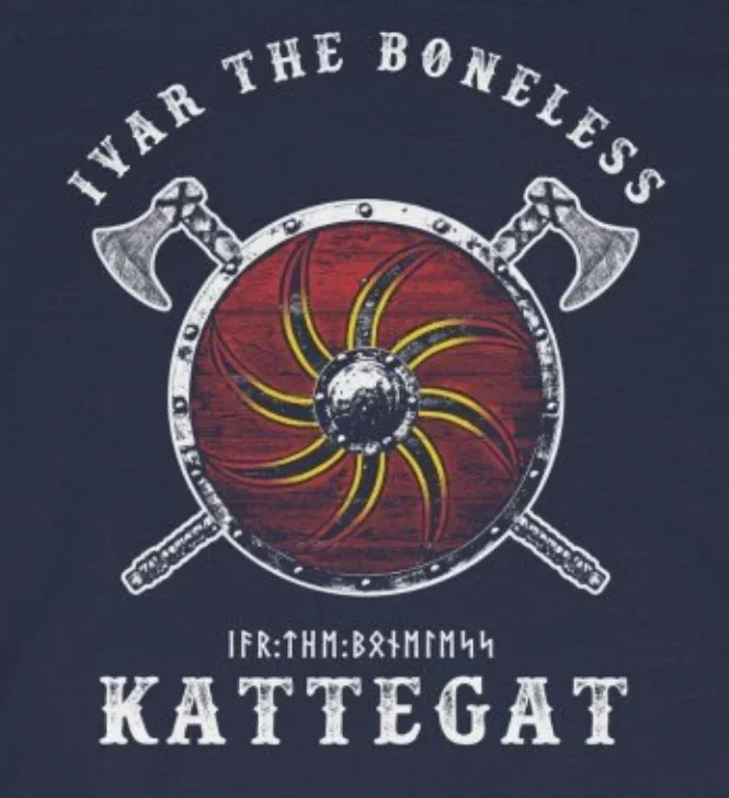 Ivar The Boneless Pagan Army Vi King Warrior Shield تي شيرت 100% قطن س الرقبة قصيرة الأكمام عادية قميص رجالي حجم S-3XL