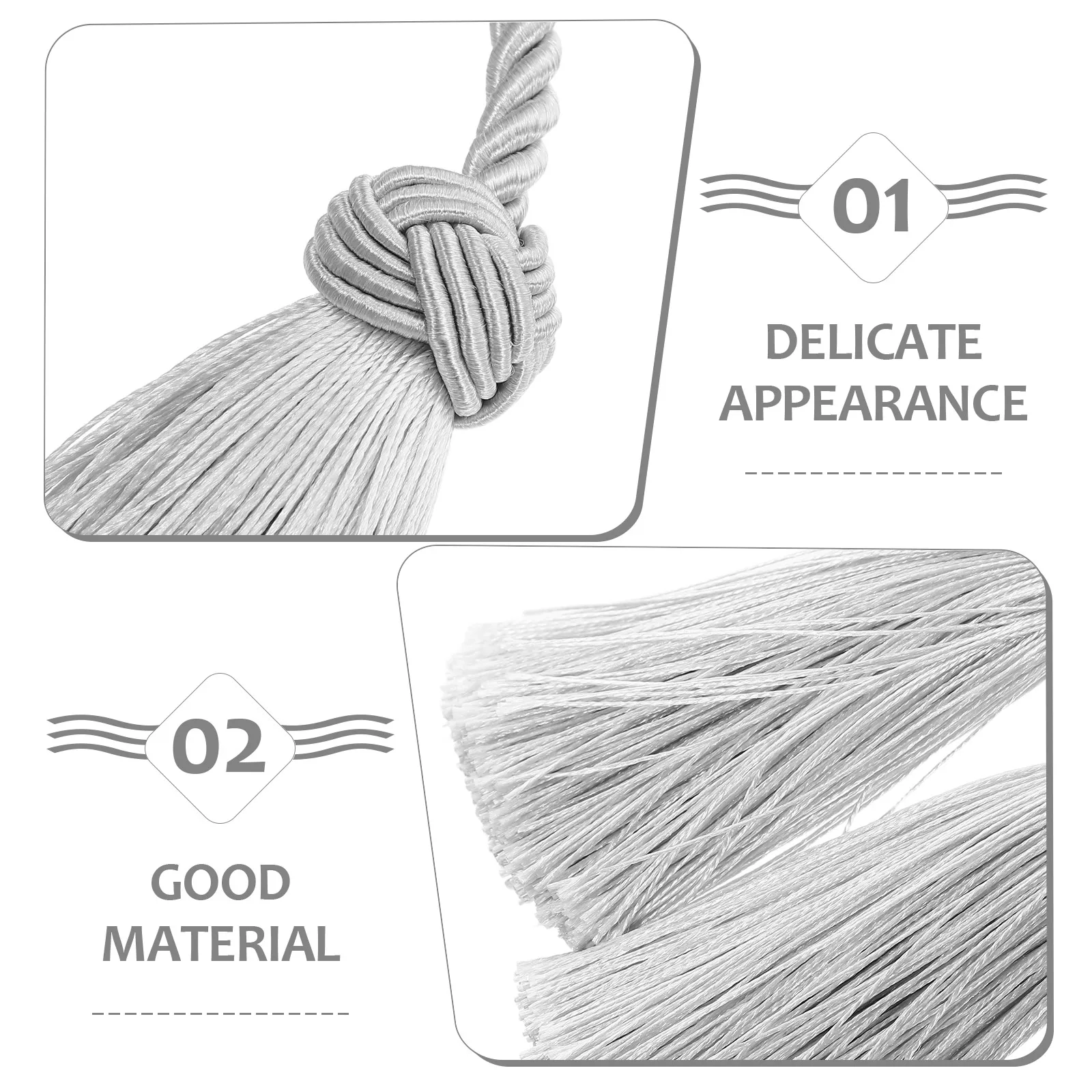 1 زوج مضفر الستار تيباكس حبل الزخرفية Holdbacks ل الستائر شير الستائر غرفة المعيشة غرفة نوم شرابة الملحقات #3