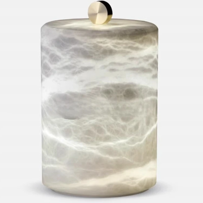

Lyra Table Lamp Spanish snowflake stone marble table lamp candle restaurant clubhouse charging table lamp