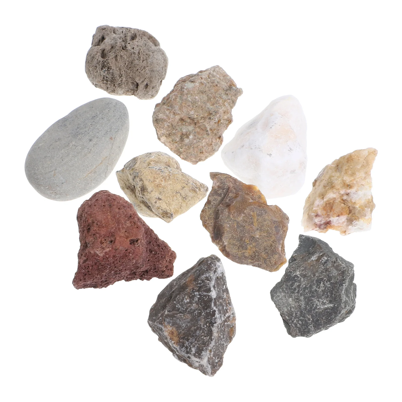 Fourth Grade Rock Specimen Set Student Use Plastic Collection for Field Testing