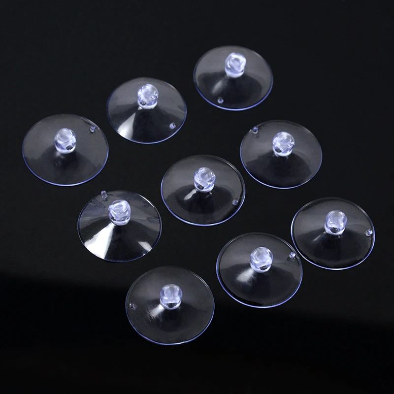 10/20pcs 35mm PVC Clear Sucker Pads Hook Hanger Vacuum Suction Cups For Window Kitchen Bathroom Doll Toy Fridge Car Glass Decor