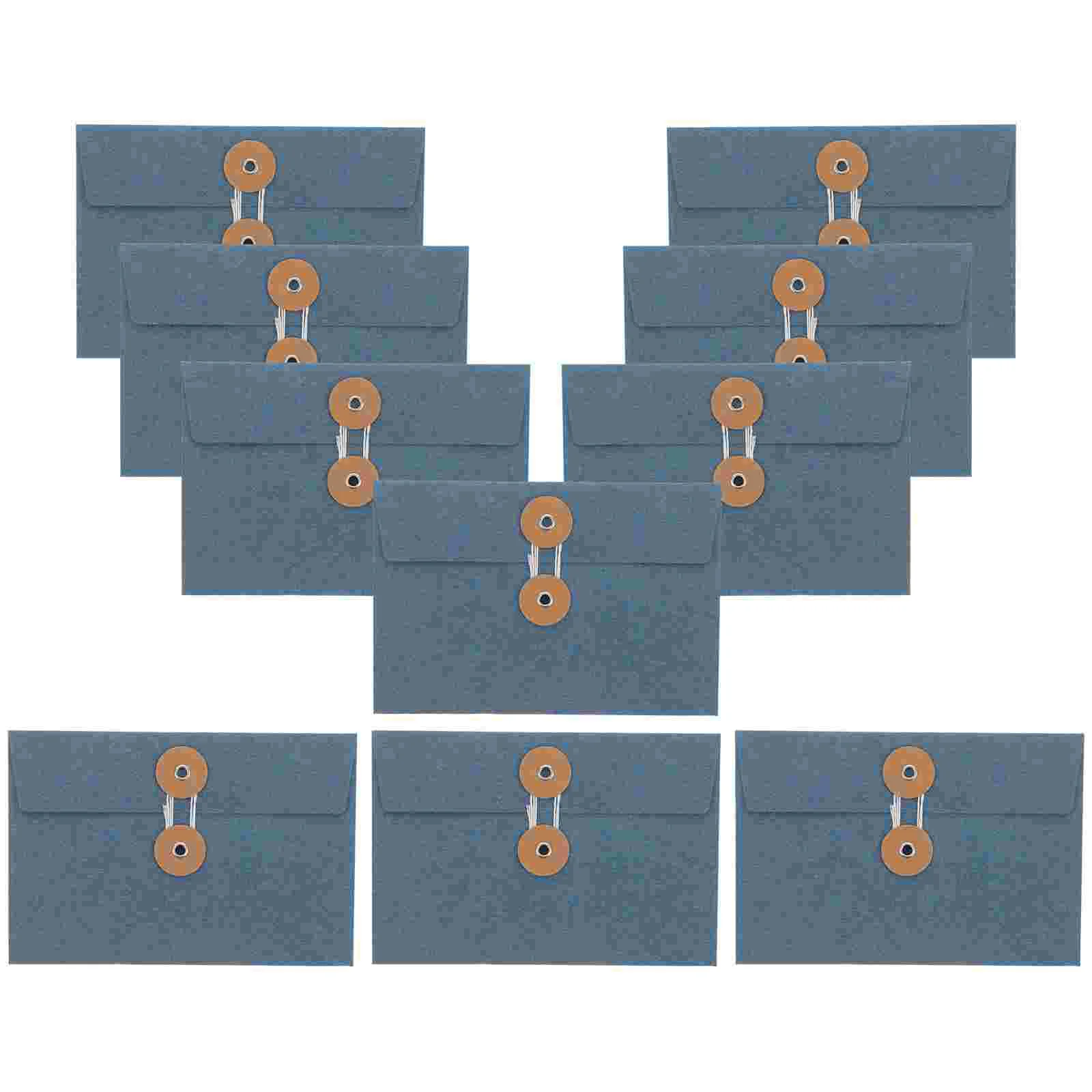 10 Pcs Envelope Paper Bag Multifunctional Storage Bags Pockets for Office File School Colored Envelopes