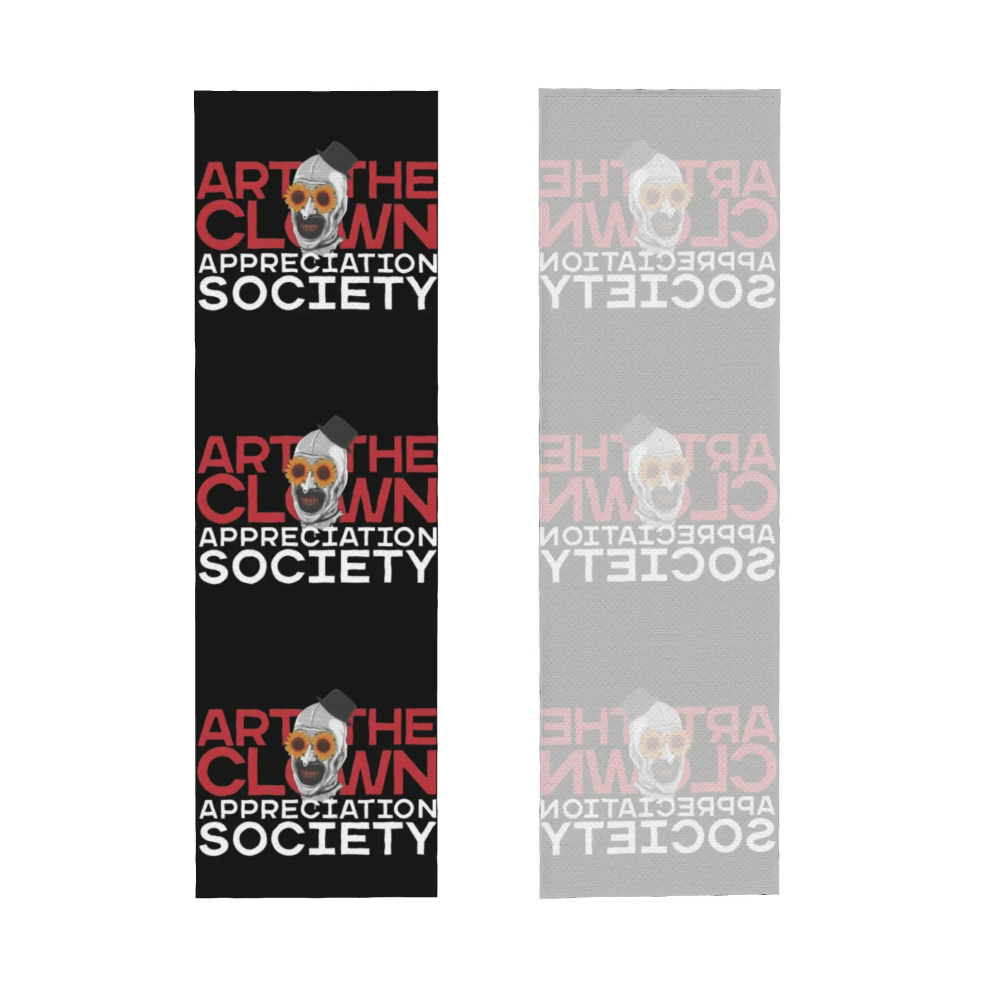 Cold Exercise Towel Art The Clown Society Terrifiers Beach Sports Yoga Towel Camping Towel Refreshing Sports Scarf Face Towels