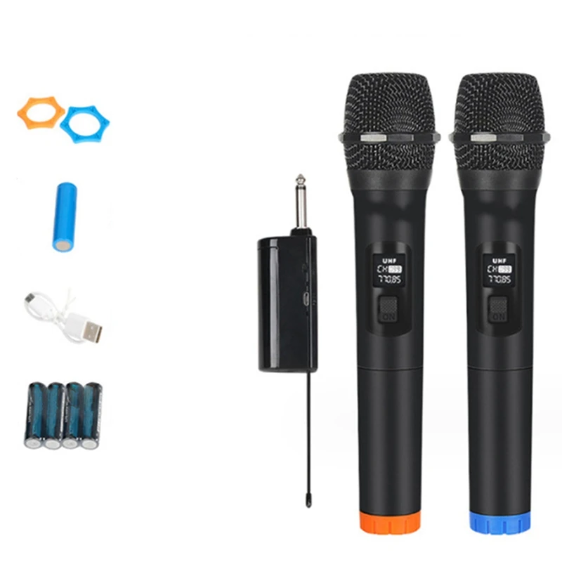 Wireless Handheld Microphone 1 Tow 2 Home Outdoor Audio For Home Party Speaker Singing