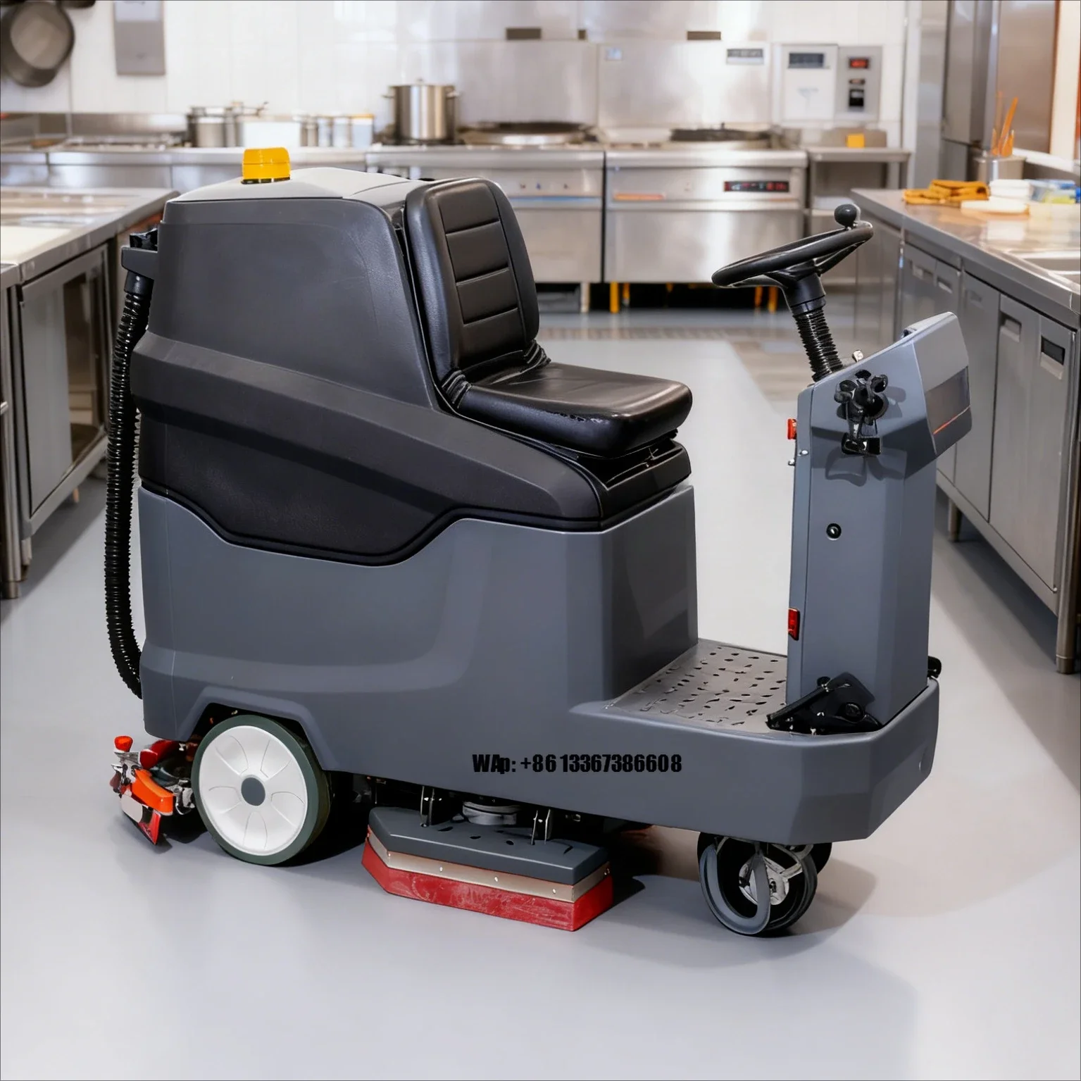 Hot Selling Ride on Hospital Floor Scrubber Diamond Cleaning Machine Automatic Floor Washing Machine for Healthcare Facilities