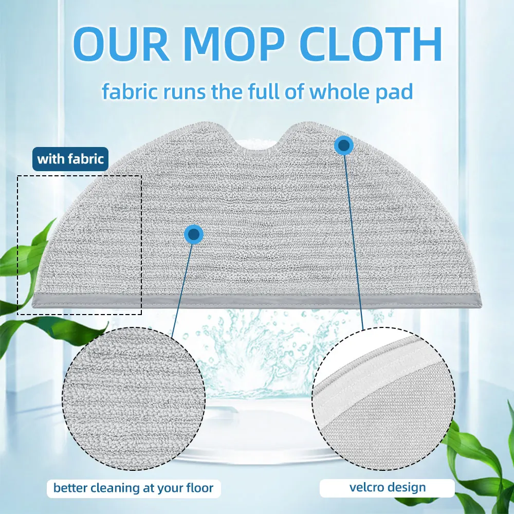 For Dreame D9/ D9 Pro/ D9 Max/ L10 Pro/ Trouver LDS Vacuum-Mop Finder Robot Vacuum Spare Parts Main Side Brush Hepa Filter Mop