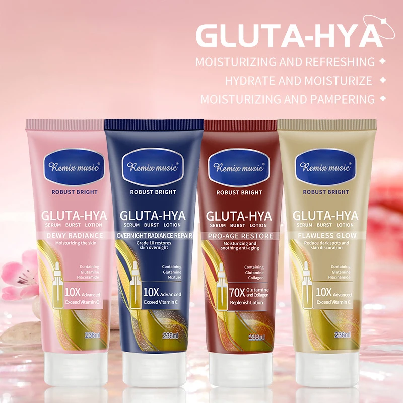 Loción blanqueadora Universal con vitamina C auténtica, loción corporal con ácido hialurónico, Reparadora de brillo, 236ml, novedad de 2024
