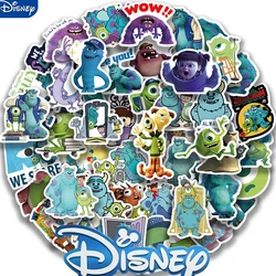 Disney-pegatinas impermeables de Monster Inc, 50 piezas, para cuaderno, teléfono, monopatín, portátil, casco, coche, regalos, calcomanías de dibujos animados, Juguetes