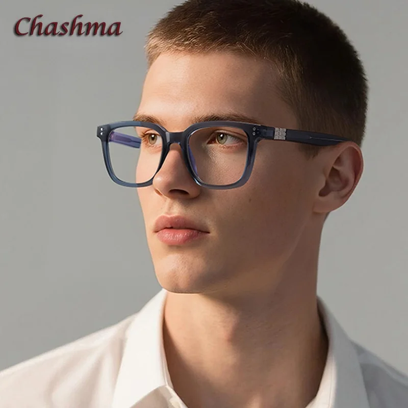 

Chashma Man TR90 Prescription Glasses Frame Spring Hinge Optical Women Eyewear Men Spectacle Fashion Blue Color Glasses
