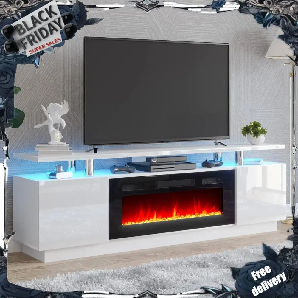 Fireplace TV Stand with 36